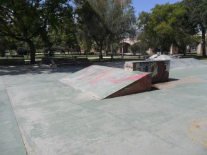 Foto de la vista del skateplaza de Valencia