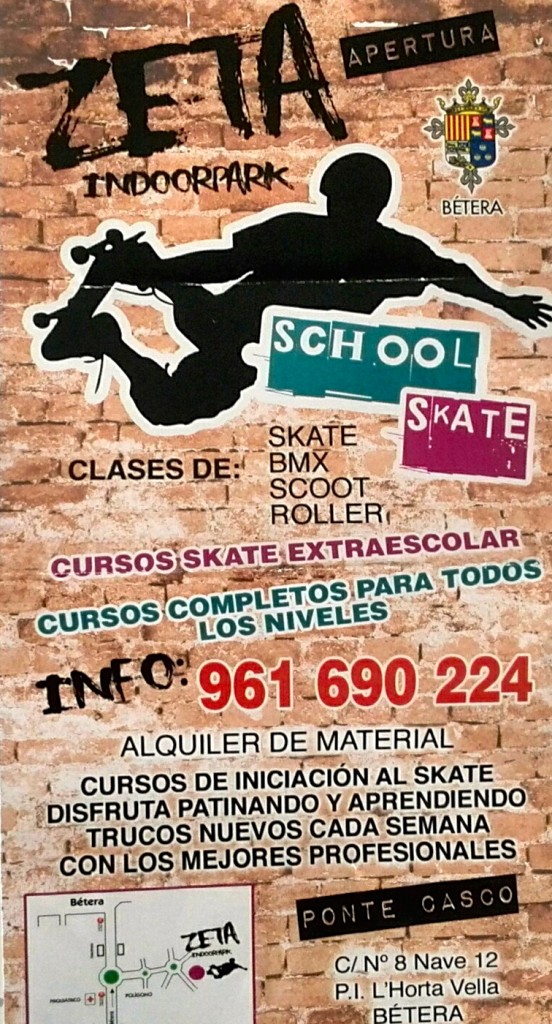 cartel publicitario-flyer-zeta-indoor-skatepark-cubierto-bétera-Valencia