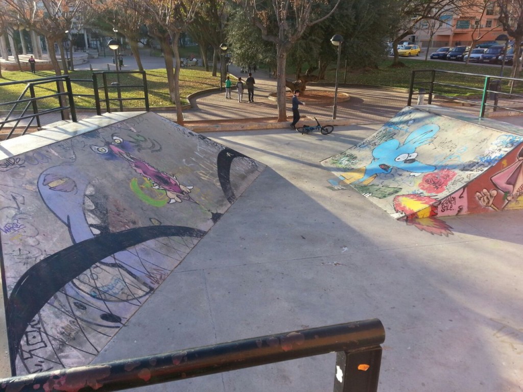 Planos inclinados skatepark La Vall d´Uixó 